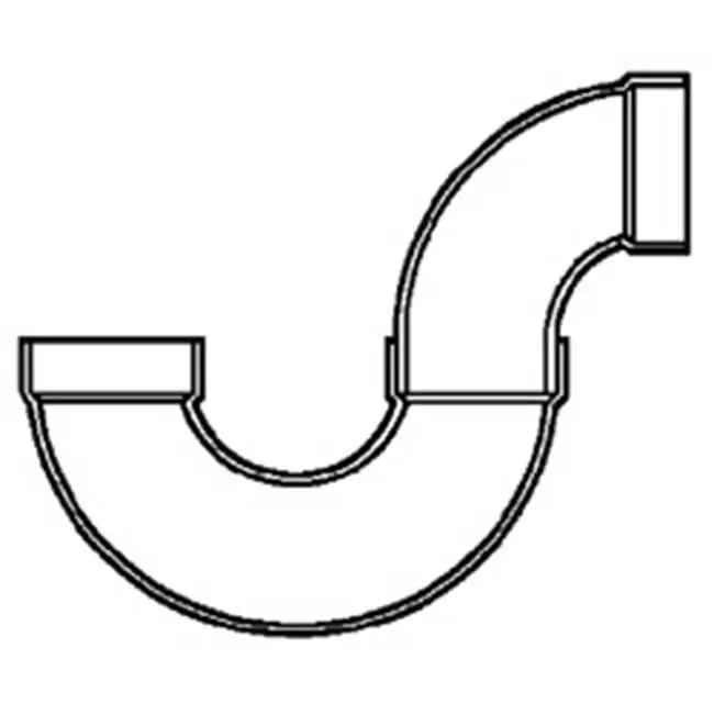 Westlake Pipe & Fittings DWV-D706-015 P-Trap 1-1/2 in Nominal