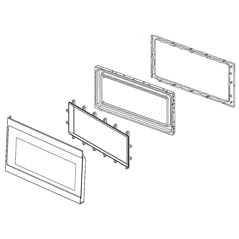 Whirlpool W10890776 Microwave Door