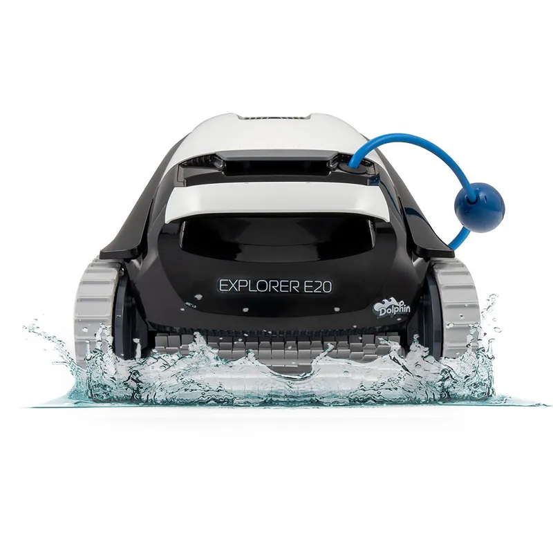 Maytronics 99996148-XPb Dolphin Explorer E20 Robotic Vacuum Pool Vacuum for In-Ground Swimming Pools up to 33 ft.