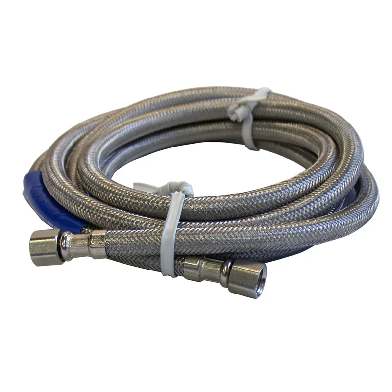 Fluidmaster 12IM72 Braided Stainless Steel Ice Maker Connector Water Line 6 Ft. Replacement 12IM72