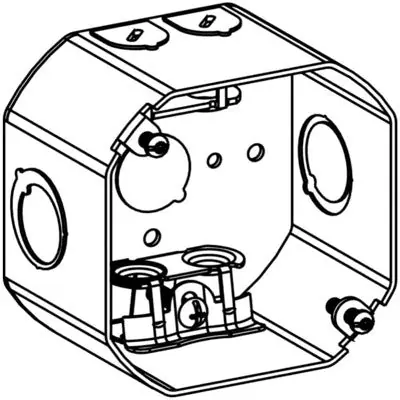 Orbit Industries 4RDB-MC 4 Inch Octagonal Steel MC Box 2-1/8 Inch Deep