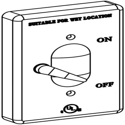ORBIT INDUSTRIES 1CA-SW Lever Switch Cover Power 1-G Replacement MPN