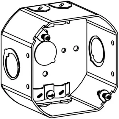Orbit Industries 4RDB-NM 4 Inch Oct Steel Nm Box 2-1/8 Inch Deep