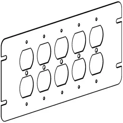 Orbit Industries 4M5-DR 5-Gang Switch Box Cover - Duplex