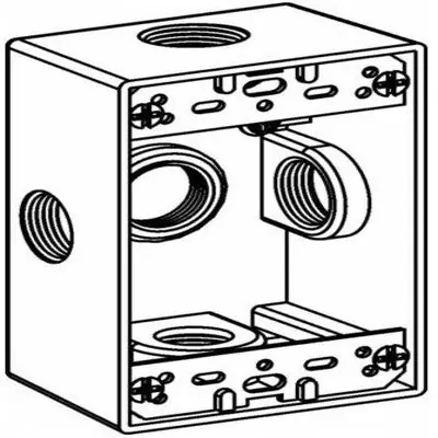 ORBIT INDUSTRIES 1B75-5X 1-G W/P Box 5 3/4 X-Config Hubs 2 Deep