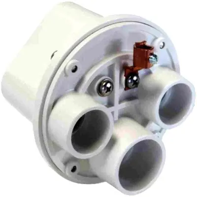 ORBIT INDUSTRIES SJB100-3-W Lexan Swim Pool Box 3/4&1 Hubs White