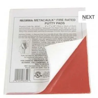 ORBIT INDUSTRIES FSPP77 Firestop Putty Pad 7 inches x 7 inches x 1/8 inch