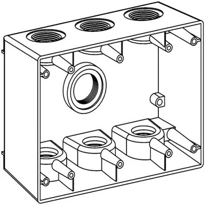 Orbit Industries 3DB75-7 3-G W/P Box Power 7 3/4 Hubs 2-5/8 Deep