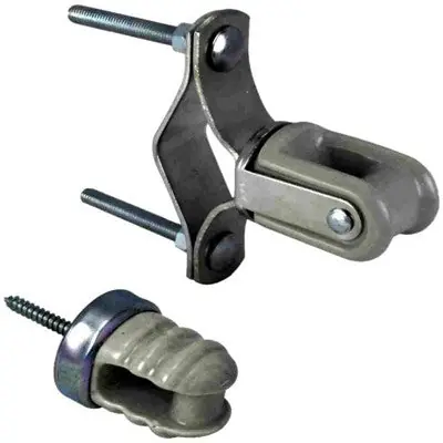 ORBIT INDUSTRIES PWH-M Porcelain Wire Holder For Mast