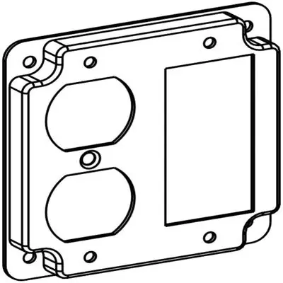 Orbit Industries 4424C 4S Industrial Cover - Duplex / Gfci, Crushed Corner
