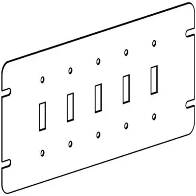 Orbit Industries 4M5-TS 5-Gang Switch Box Cover Power Replacement MPN