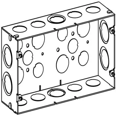 Orbit Industries SDBL-3 3G Deep Switch Box With 3/4 Inch & 1 Inch Ko