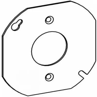 Orbit Industries 4RC-SR 4 Inch Octagon Cover For Single Rec 1.4 Inch