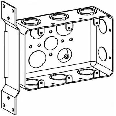 ORBIT INDUSTRIES DHB-3-FB 3-G Drawn Handy Box + Flt Brkt 2-1/8 Dp