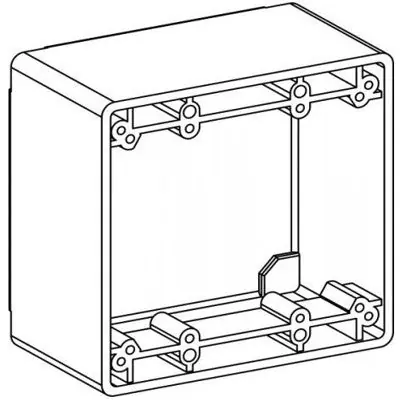 ORBIT INDUSTRIES 2PB-G 2-Gang Weatherproof Modifiable Plastic Box