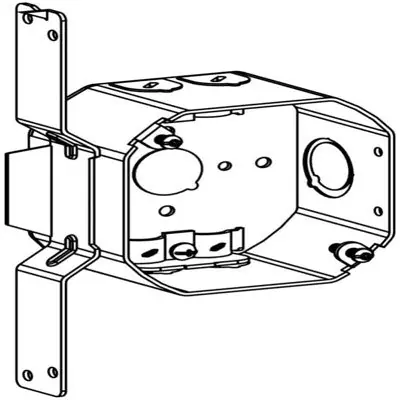 ORBIT INDUSTRIES 4RDB-NM-FB 4 Inch Octagonal Steel Nm Box 2-1/8 Inch + Fb Bracket
