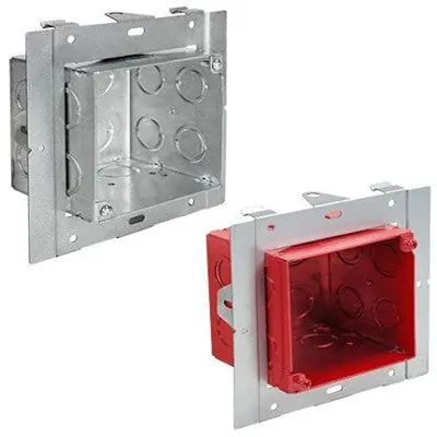 Orbit Industries FA-UMAB Fire Alarm 4 inch Square 3-1/2 inch Deep Box Adjustable From 0 inch - 1-1/2 inch