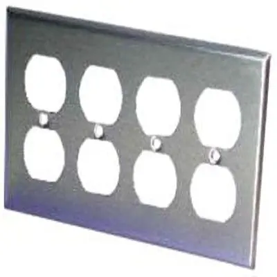 ORBIT INDUSTRIES OS84 4-G Stainless Cover - Duplex Receptacle