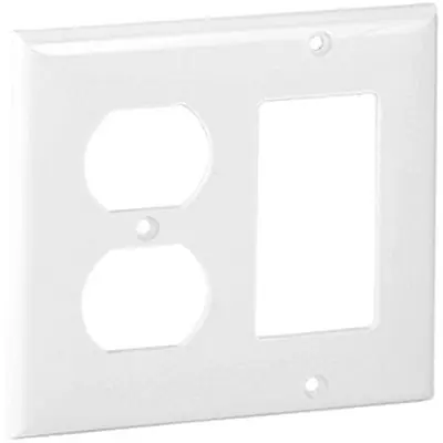 Orbit Industries OPM826-I Midi 2-G Wall Plate - Dplx/Gfi Ivory