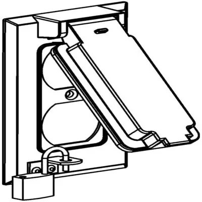 Orbit Industries 1CL-DV 1-G W/P Cover Duplex Device Mount Lockable