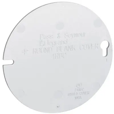 ORBIT INDUSTRIES 4RBC 4 Inch Octagonal Box Steel Blank Cover