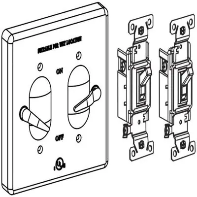 Orbit Industries 2CA-SW20-BR 2-G Al. W/P Lever Switch Cover W/ Ts20 Device Mount-Bronze