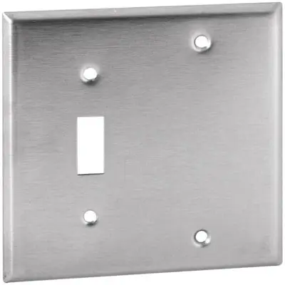 Orbit Industries OS113 2-G Stainless Cover - 1 Switch/Blank