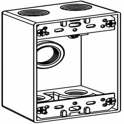 Orbit Industries 1B50-5-W 1-G W/P Box 5 1/2 Hubs 2 Deep