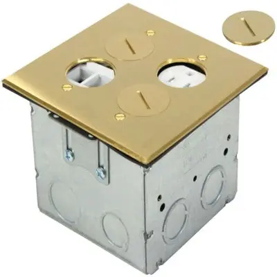 Orbit Industries FLB-R2G-DL-BR Flr Box Rnd Plug Type