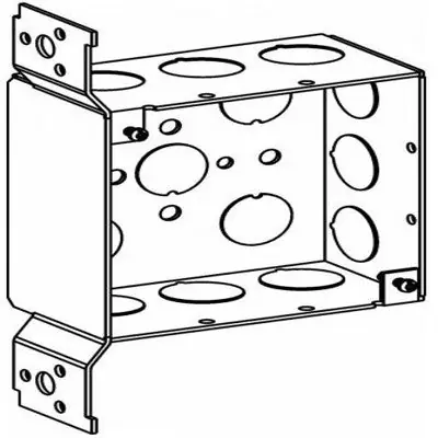 ORBIT INDUSTRIES 4SDB-50-FB 4S Box 2-1/8 Deep + Bracket 1/2 Ko