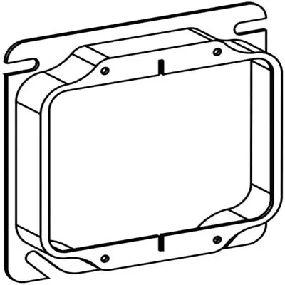 ORBIT INDUSTRIES 42150T 4S 2-G 1-1/2 Raised Steel Device Ring Tile