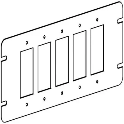 ORBIT INDUSTRIES 4M5-GFI 5-Gang Switch Box Cover - Gfi