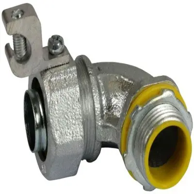 ORBIT INDUSTRIES MLTI90LL-75 Insltd Lqdtight Conn Mal.Iron 90D Al Lug 3/4 #14-#4