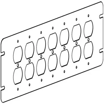 Orbit Industries 4M7-DR 7-Gang Switch Box Cover - Duplex