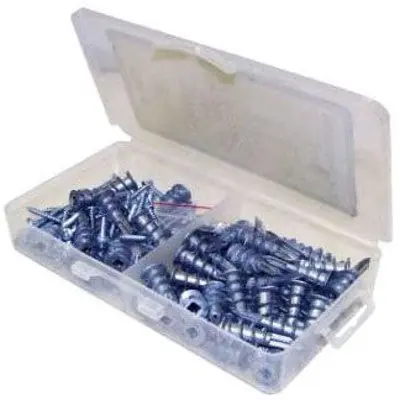 Orbit Industries KIT-8EZ Phillips Slotted Rndhead Zinc Dwall Easy Anchr Kit