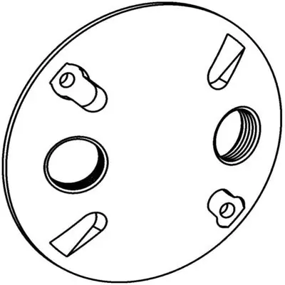 Orbit Industries RC-2-BR 4 Inch Round W/P Cover 2 1/2 Inch Holes - Bronze