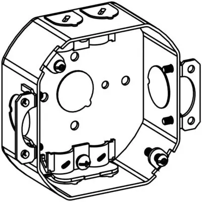 Orbit Industries 4RB-NM-E Octagon Steel Nm Box 1-1/2 Inches