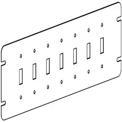 ORBIT INDUSTRIES 4M7-TS 7-Gang Switch Box Cover - Toggle