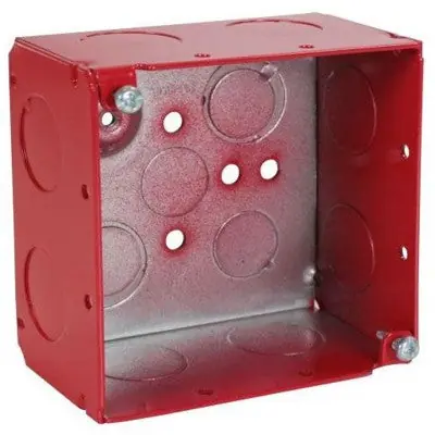 ORBIT INDUSTRIES FA-4SDB-75 Red 4S Box 2-1/8 Deep 3/4 Ko