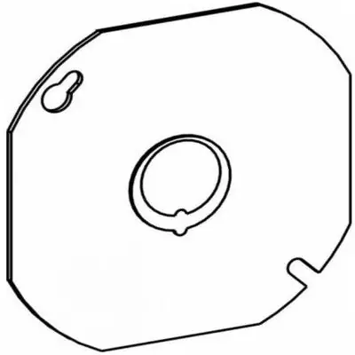 Orbit Industries 4RBC-MKO 4 Inch Octagonal Box Steel Cover Flat