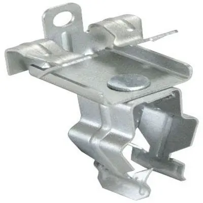 ORBIT INDUSTRIES F8P58 Cond.To Flg. Clip, Bot. Mnt. 1/2 inch Emt, 5/16 inch - 1/2 inch Flg. Push In