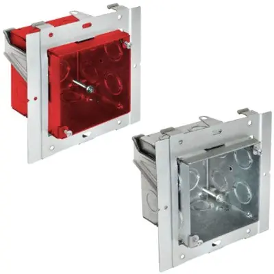 Orbit Industries UMIAB-25 4 Inch Square 2-1/2 Inch Deep Box Internal Adjusts From 1/2 Inch to 1-1/4 Inch