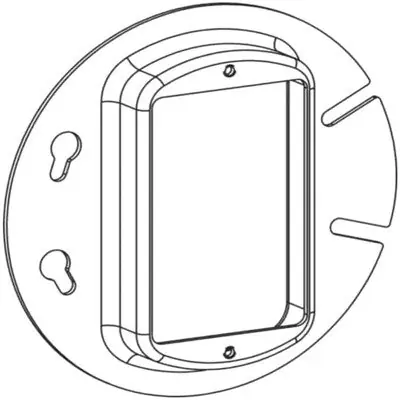 Orbit Industries 4R1058 4 Inch Round 1-Gang Device Ring 5/8 Inch Raised