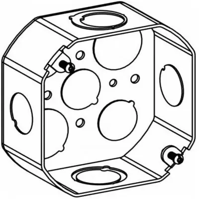 Orbit Industries 4RB-MKO 4 inch Octagon Steel Box 1-1/2 inch Deep Replacement MPN
