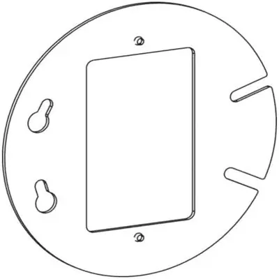 ORBIT INDUSTRIES 4R1000 4 Round 1-Gang Device Ring Flat
