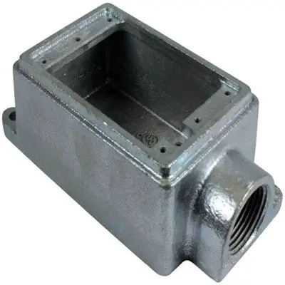 ORBIT INDUSTRIES 1MFS-100 1G Cast Device Box 2 Inch Deep Dead End Malleable Iron