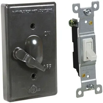 ORBIT INDUSTRIES 1CA-SW15-BR 1-G Al. W/P Lever Switch Cover W/ Ts15 Device Mount-Bronze