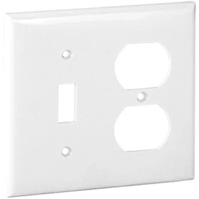 Orbit Industries OPM18-I Midi 2-G Wall Plate - Sw/Dplx Ivory