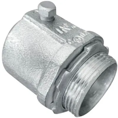 Orbit Industries MRS-50 Malleable Iron Rigid Connector Set-Screw Type 1/2 Inch