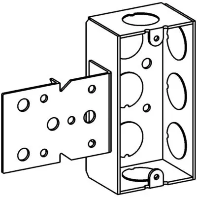 Orbit Industries HSB-1-50-B 1-G Handy Brckt Box 1-1/2 Deep 1/2 Ko